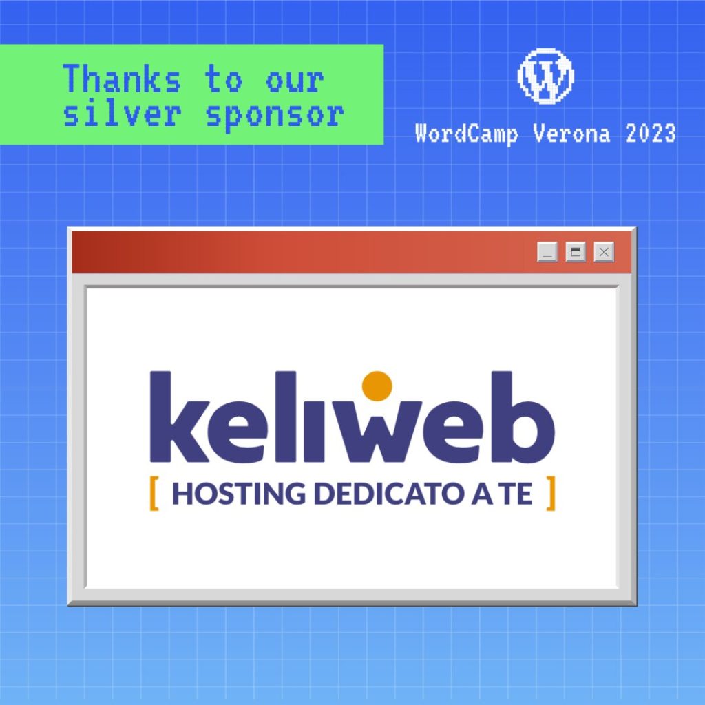 Grafica con ringraziamento al nostro sponsor silver Keliweb