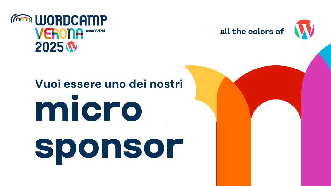 Vuoi essere uno dei nostri Microsponsor Copper?